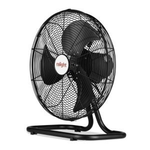 Vloerventilator zwart 18 inch 1/4 gedraaid
