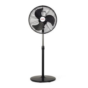 Staande ventilator zwart 18 inch voorzijde