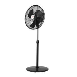 Staande ventilator zwart 18 inch 1/4 gedraaid