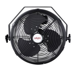 Klemventilator zwart 12-inch voorkant