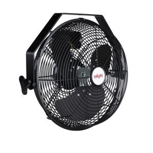 Ralight klemventilator voor ruimtebesparende luchtcirculatie op werkplek, rek of tafelrand