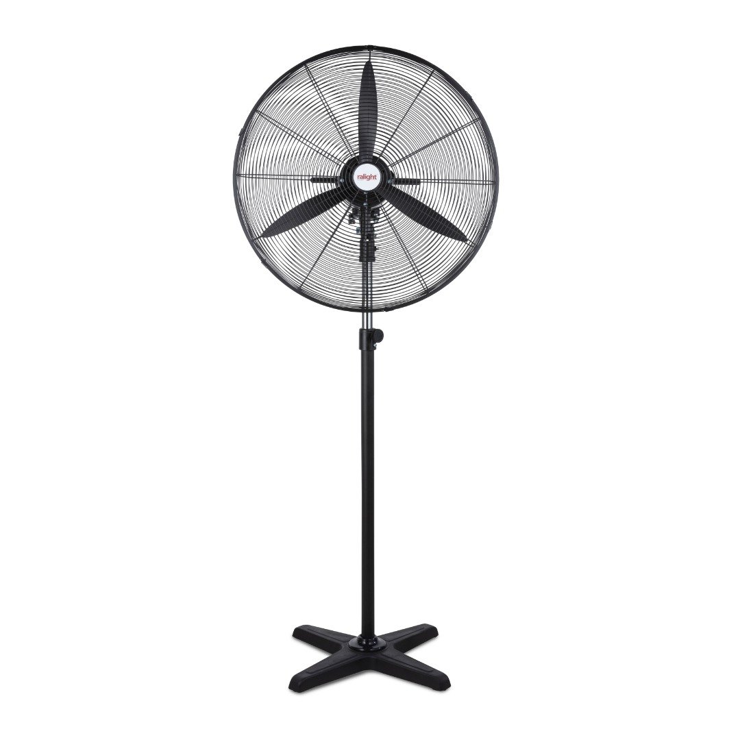 Staande ventilator zwart 26 inch voorzijde