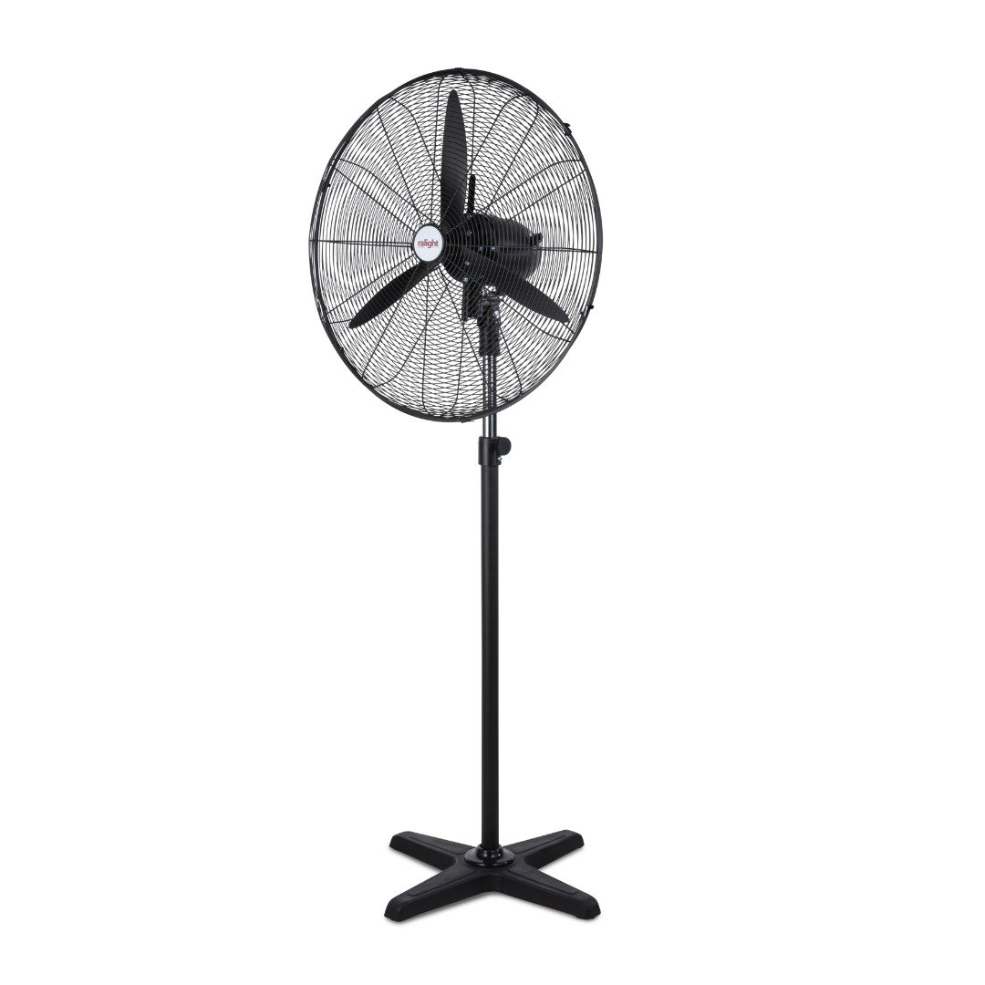 Staande ventilator zwart 26 inch 1/4 gedraaid