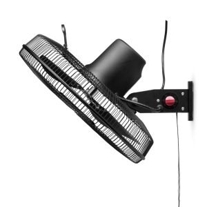 Muurventilator zwart 18-inch aan muur