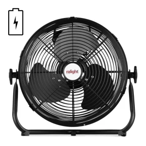 Ralight accu vloerventilator voor flexibele verkoeling zonder stroomaansluiting