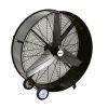 Zwarte trommelventilator 90cm 650W