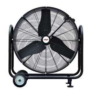 Luxe zwarte trommelventilator 105cm 750W