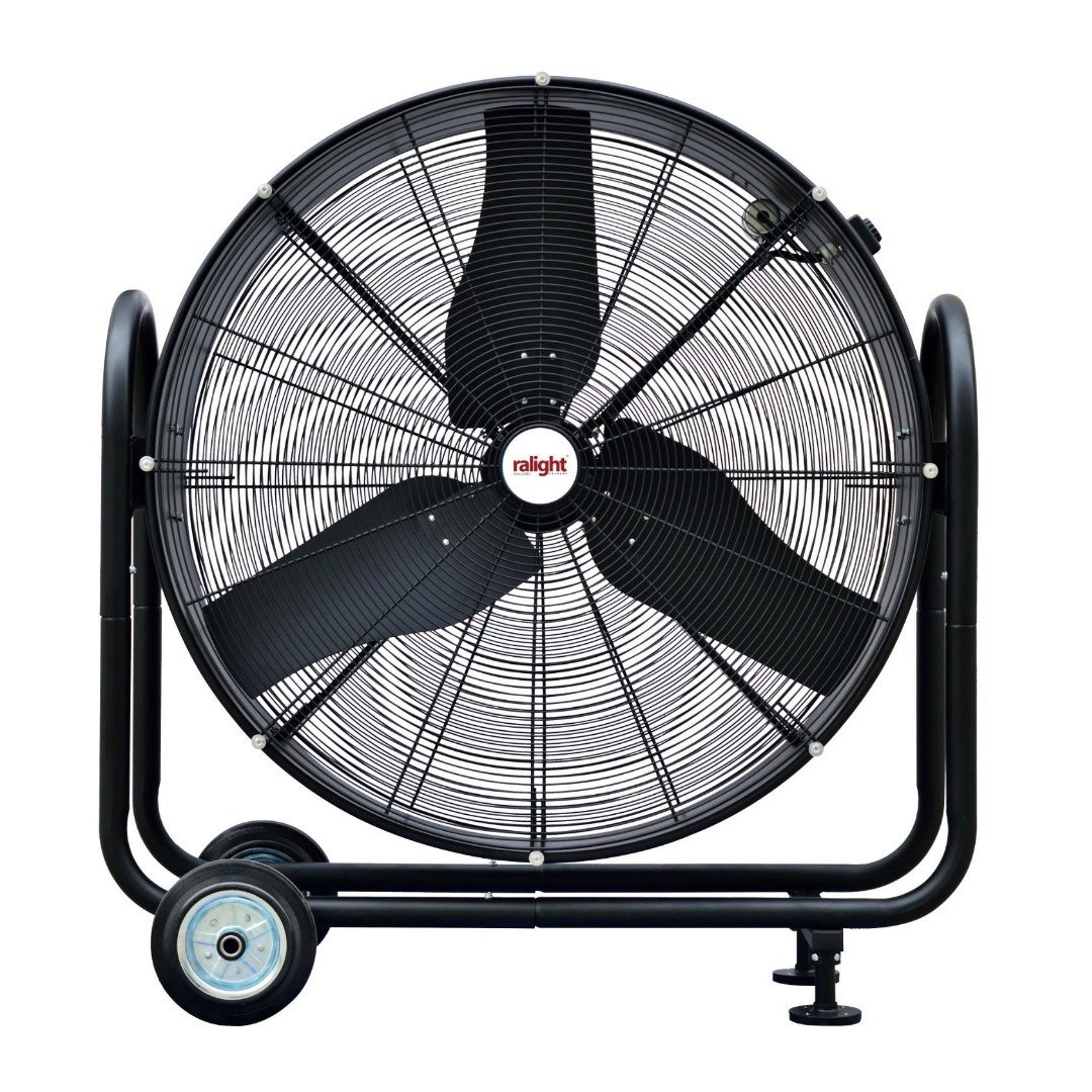 Luxe zwarte trommelventilator 60cm 260W