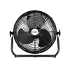 Ralight draagbare accu vloerventilator zwart voor flexibele en draadloze luchtcirculatie