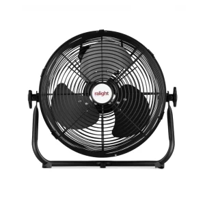 Ralight draagbare accu vloerventilator zwart voor flexibele en draadloze luchtcirculatie