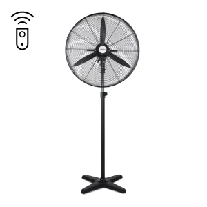 Staande ventilator ø65cm 187W zwart met afstandsbediening